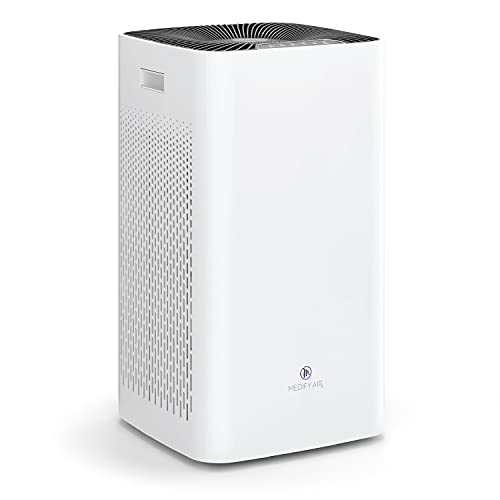 Medify MA-112 Air Purifier with True HEPA H13 Filter | 1,357.9 m² Coverage in 1hr for Smoke, Wildfires, Odors, Pollen, Pets | Quiet 99.9% Removal to
