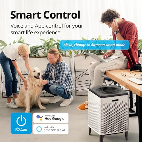 Coway Airmega 400S App-Enabled Smart Air Purifier (Covers 1,560 sq. ft.), True HEPA Air Purifier with Smart Technology, Compatible with Amazon Alexa