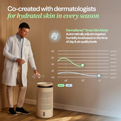 Blueair 2-in-1 Pro Air Purifier & Humidifier for Large Rooms, HEPASilent™ Removes 99.97% Allergens, Dust, Smoke, Up to 1,875 sq ft, Smart App